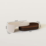 Modern Wood TV Stand and Coffee Table Set