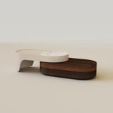 Modern Wood TV Stand and Coffee Table Set