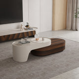 Modern Wood TV Stand and Coffee Table Set