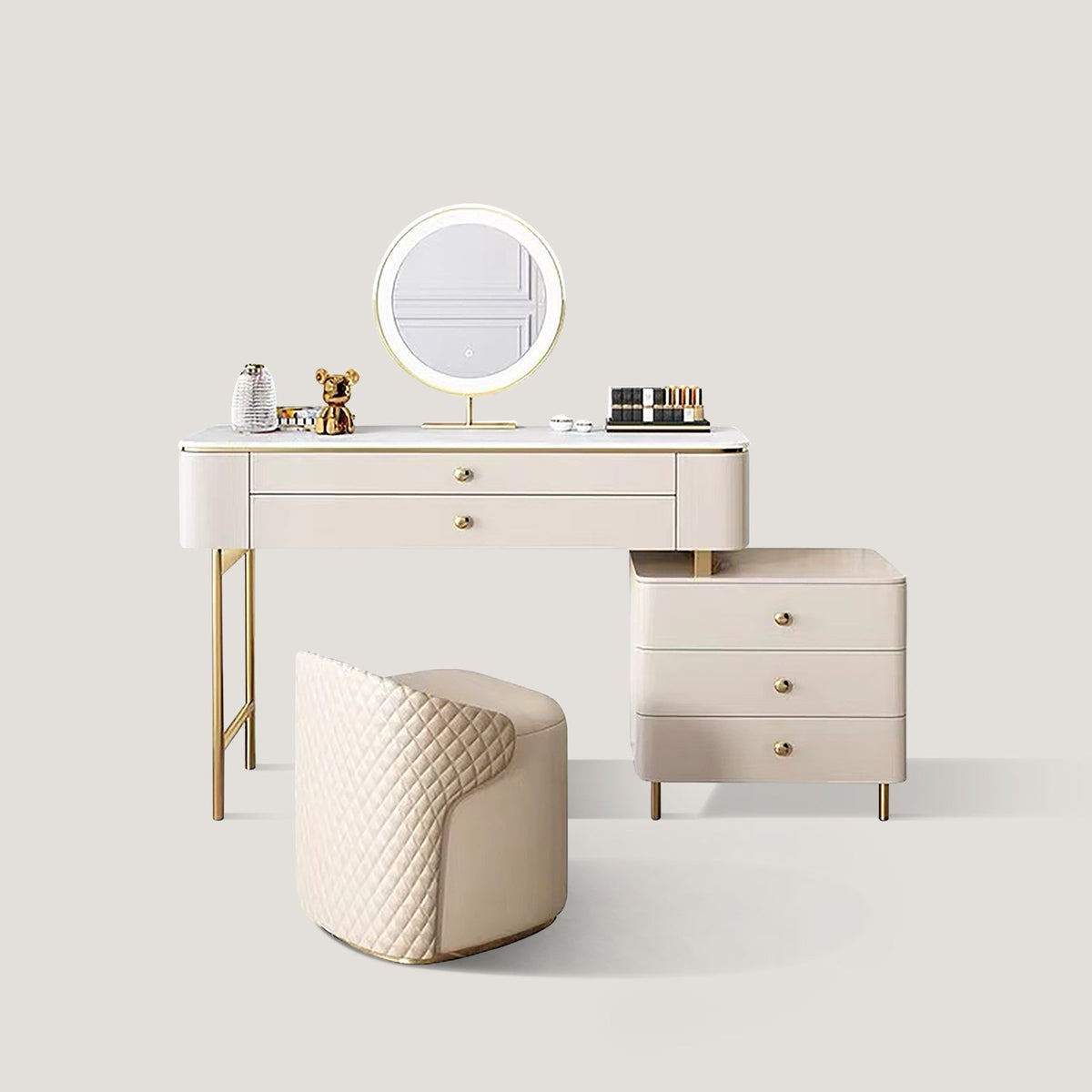 Modern Simple Style Vanity Dressing Table Set