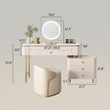 Modern Simple Style Vanity Dressing Table Set