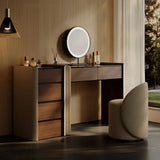 Modern Makeup Vanity Set with Light Dressing Table with Jewelry Storage Cabinet