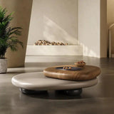 Small Oval Mod Rotatable Coffee Table