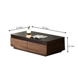 Modern Rectangular Wooden Coffee Table