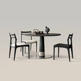 Modern Round Wooden Dining Table Set