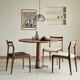 Modern Round Wooden Dining Table Set