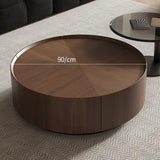 Solid Wood Round Coffee Table Livingroom