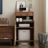 Modern Rattan Storage Cabinet Side Table