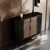 Modern Entryway Rattan Shoe Cabinet Storage