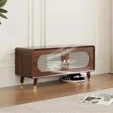 Rattan Shoe Cabinet Entryway Benches with Storage