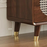 Rattan Shoe Cabinet Entryway Benches with Storage