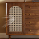 Rattan Sideboard Buffet Storage Cabinet