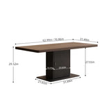 Versatile Rectangular Table Wood Dining Table