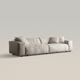 Convertible Fabric Sofa Large Sectional Deep Seat Couch