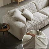 Convertible Fabric Sofa Large Sectional Deep Seat Couch