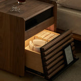 Modern Coffee Table Storage Cabinet With Light