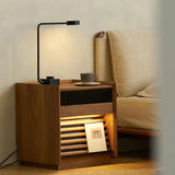 Modern Coffee Table Storage Cabinet With Light