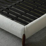 Modern Platform Bed Upholstered Long Bench