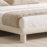 King Bed Frame Platform Bed with Upholstered Headboard