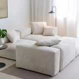 L-Shape Modular Corduroy Sectional Sofa