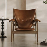 Waterproof Wax Leather Chair with High Elasticity Sponge