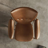 Waterproof Wax Leather Chair with High Elasticity Sponge