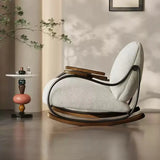 Living Room Balcony Leisure Rocking Chair with Footstool