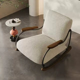 Living Room Balcony Leisure Rocking Chair with Footstool