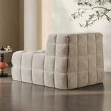 Corduroy Waffle Single Leisure Sofa Chair For Living Room