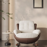 Ergonomic High Rebound Suede Fabric Rocking Chair