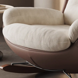 Ergonomic High Rebound Suede Fabric Rocking Chair