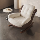 Ergonomic High Rebound Suede Fabric Rocking Chair