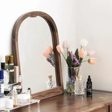 Vintage Makeup Vanity with Carved Craftsmanship