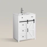 Bathroom Storage Cabinet Vanity with Sink Faucet Combo