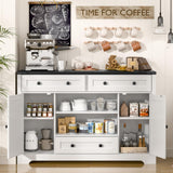 Rustic Sideboard Buffet Cabinet with Large Drawers