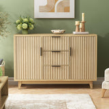 Modern Sideboard Fluted Buffet Cabinet with Storage Cabinet