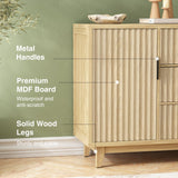 Modern Sideboard Fluted Buffet Cabinet with Storage Cabinet