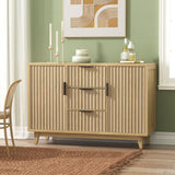 Modern Sideboard Fluted Buffet Cabinet with Storage Cabinet