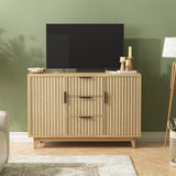 Modern Sideboard Fluted Buffet Cabinet with Storage Cabinet