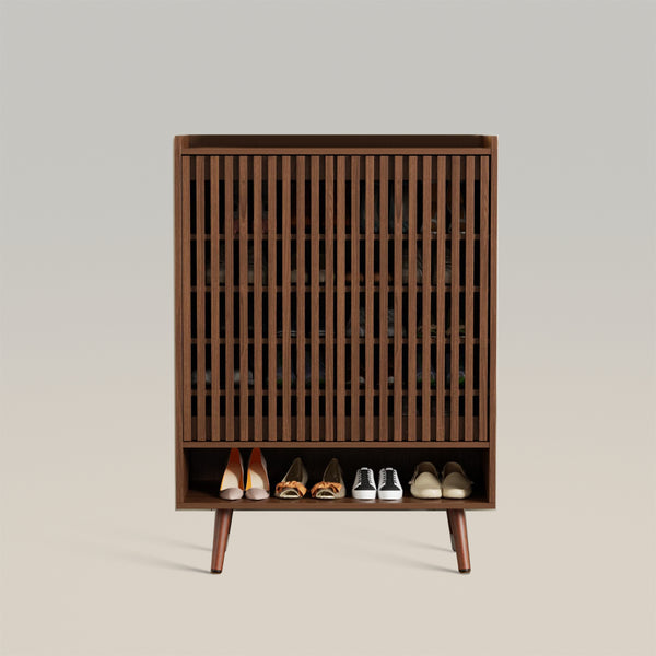 Ktaxon 12-Grid Portable Shoe Rack, 6-Tier Shoe Organizer