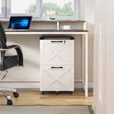 walnut and white