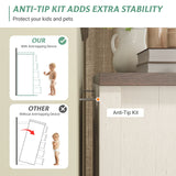 Vabches Farmhouse 43in Tall Chest of Drawers for Bedroom