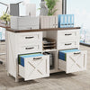 Farmhouse Lateral Filing cabinet Fits Letter for Home Office