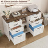 Farmhouse Lateral Filing cabinet Fits Letter for Home Office