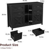 Farmhouse Lateral Filing cabinet Fits Letter for Home Office