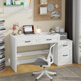 Vabches 61in Farmhouse Computer Desk with Storage and File Drawer