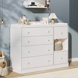 Vabches Multi-Functional Chest of Drawers Kids Dresser Cabinet with 6 Drawers