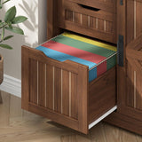 Farmhouse Horizontal Filing Cabinet with Adjustable Shelves