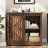 Farmhouse Horizontal Filing Cabinet with Adjustable Shelves