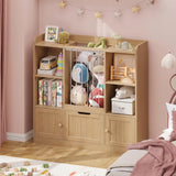 Vabches 4-Cubby Toy Storage Organizer for Living Room